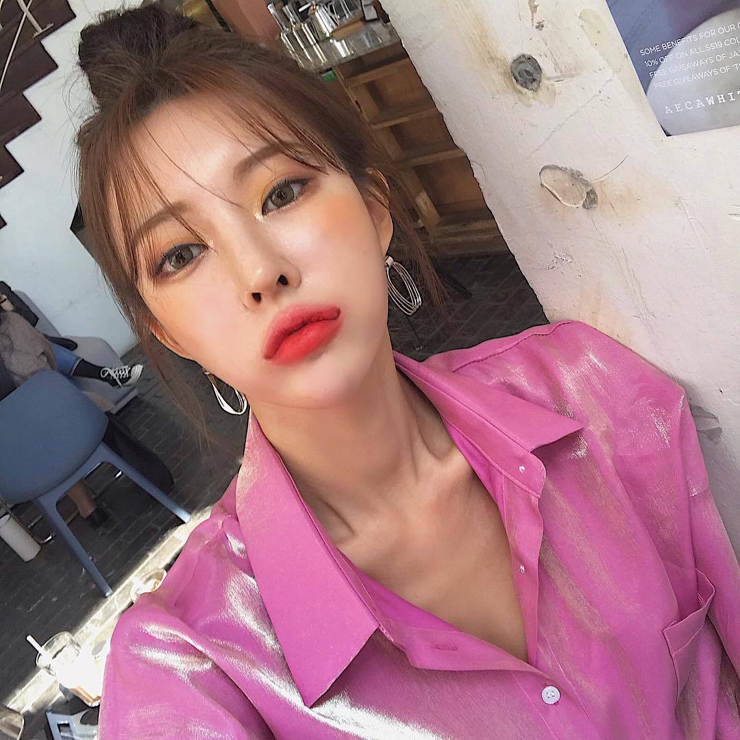South Korea Ins Giant Nice Gradient Shirt