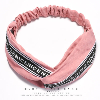 South Korea Springsummer Cross Tight Hair Band