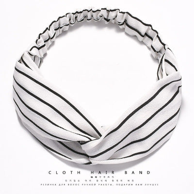 South Korea Springsummer Cross Tight Hair Band
