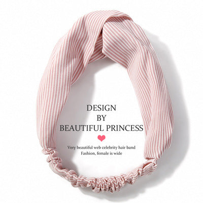 South Korea Springsummer Cross Tight Hair Band