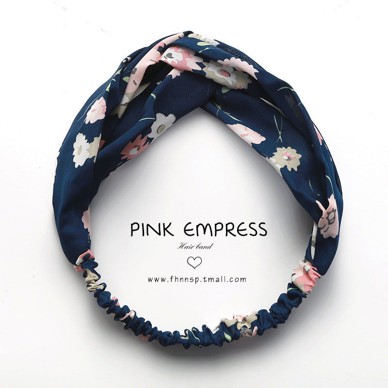 South Korea Springsummer Cross Tight Hair Band