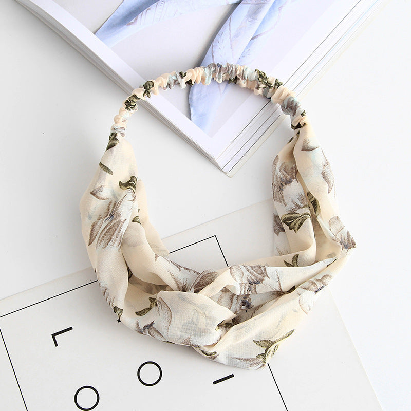 South Korea Springsummer Cross Tight Hair Band