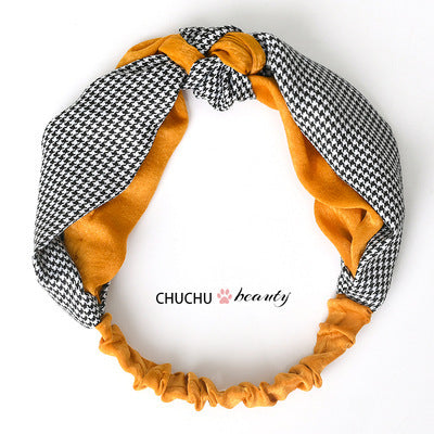South Korea Springsummer Cross Tight Hair Band