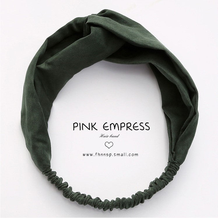 South Korea Springsummer Cross Tight Hair Band