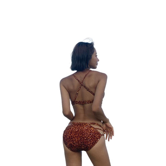 Leopard Print Europe Korea Swimsuit Hot Spring Swimming Suit