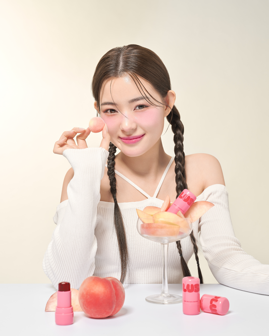 plush water jelly lip&cheek tint peach attack