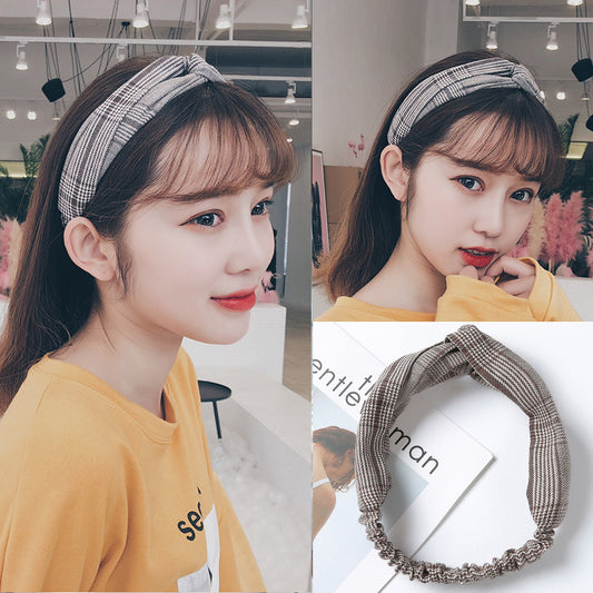 South Korea Springsummer Cross Tight Hair Band